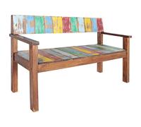 vidaXL Bench 115 cm Solid Reclaimed Wood Wooden Hallway Sofa Entryway Bench