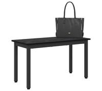vidaXL Bench Black Oak 80 x 35 x 45 cm Engineered Wood, Living Room, Rectangular, Modern, Durable, Seating Solutions for Comfort, Style, Functionality, and Contemporary Design