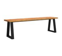 Vidaxl Bench With Live Edge 160 Cm Solid Wood Acacia Benches