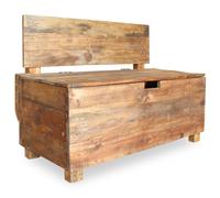 vidaXL Bench Entryway Dining Bench Hallway Bench Seat Solid Mahogany Wood