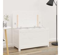 vidaXL Bench White 80x41x77 cm Solid Wood Pine
