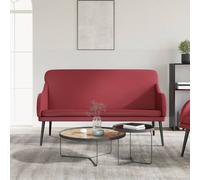vidaXL Bench Wine Red 110x76x80 cm Faux Leather