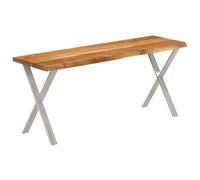vidaXL Bench with Live Edge 105 cm Solid Wood Acacia