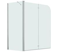 Vidaxl Bi-folding Shower Enclosure Esg 120X68X130 Cm, Multi
