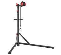 vidaXL Bicycle repair stand, foldable, adjustable, 92-152 cm, red steel