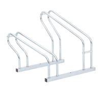 vidaXL Bicycle Stand for 2 Bikes Floor Freestanding Galvanised Steel
