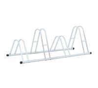 vidaXL Bicycle Stand for 4 Bikes Floor Freestanding Indoor Galvanised Steel