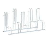 vidaXL Bicycle Stand for 5 Bikes Floor Freestanding Indoor Galvanised Steel