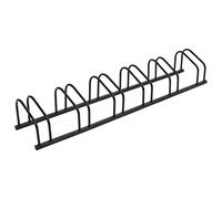 vidaXL Bike Rack, Bicycle Stand Floor for 6 Bikes, Bike Parking Rack for Garage Garden, Outdoor Bicycle Parking Storage, Black Steel