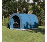 vidaXL Bike Storage Tent with Roof Blue 256 x 222 x 182 cm Taffeta
