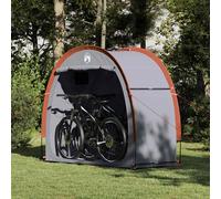 vidaXL Bike Storage Tent with Roof Grey and Orange 210 x 90 x 174 cm