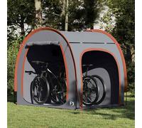 vidaXL Bike Storage Tent with Roof Grey and Orange 218 x 156 x 180 cm