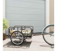 Vidaxl Bike Trailer 130X73X48.5 Cm Steel Black