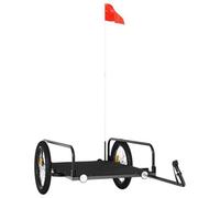 Vidaxl Bike Trailer Black 135X70X37 Cm Iron