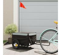 vidaXL Bike Trailer Black and Grey 30 kg Iron