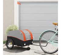 Bike Cargo Trailer Bike Cart Bicycle Cargo Trailer Bike Wagon Iron vidaXL