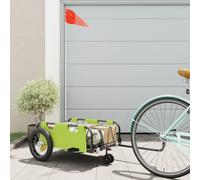vidaXL Bike Trailer Green Oxford Fabric and Iron