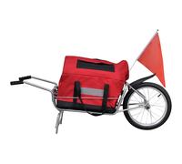 vidaXL Bike Trailer One-wheel with Storage Bag, Bicycle Trailer for Luggage Plan