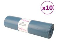 (240 L) vidaXL Bin Bags Trash Can Bin Liner Kitchen Rubbish Bag Trash Bag 100 pcs Blue