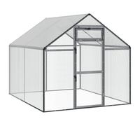 vidaXL Bird Cage Anthracite 181.5 x 221 x 173.5 cm