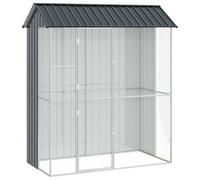 vidaXL Aviary Anthracite 215 x 110 x 247 cm Steel