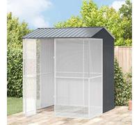 vidaXL Aviary Anthracite 215 x 210 x 247 cm Galvanised Steel Bird Cage