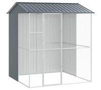 vidaXL Aviary Anthracite 215 x 210 x 247 cm Steel