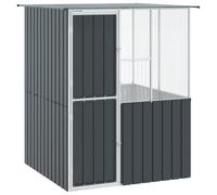 vidaXL Bird Cage Anthracite 215 x 78 x 200 cm Galvanised Steel