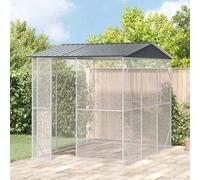 vidaXL Bird Cage Anthracite 227 x 310 x 247 cm Galvanised Steel