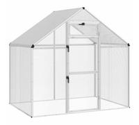 vidaXL Bird Cage Silver 181.5 x 110.5 x 173.5 cm