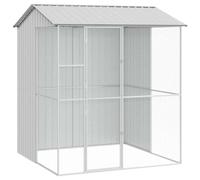 vidaXL Aviary Grey 215 x 210 x 247 cm Steel