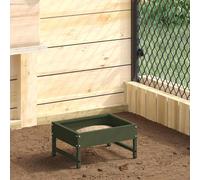 vidaXL Bird Feeder Olive Green 34 x 26 x 16 cm Cold-Rolled Steel
