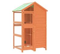 vidaXL Bird House Brown 97x81x152cm Solid Wood Pine, Brown