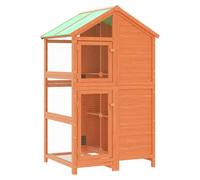 Vidaxl Bird House Brown 97X81X152 Cm Solid Wood Pine