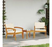 Bistro Set Solid Acacia wood Outdoor Seating Garden Furniture Terrace vidaXL