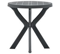 vidaXL Bistro Table Anthracite 脴70 cm Plastic UK HOT