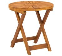 vidaXL Bistro Table Beige Ø45 x 45 cm Solid Acacia Wood, vidaXL
