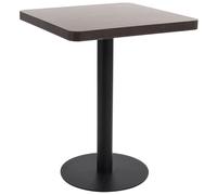 Vidaxl Bistro Table Dark Brown 60X60 Cm Mdf