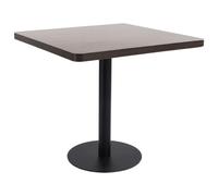 Vidaxl Bistro Table Dark Brown 80X80 Cm Mdf