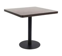 vidaXL Bistro Table Dark Brown 80X80 cm MDF UK