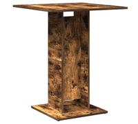 vidaXL Bistro Table Dining Room Furniture Kitchen Restaurant Bar Pub Counter Dinner Bistro Breakfast Table Smoked Oak Engineered Wood