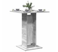 (grey sonoma) vidaXL Bistro Table Bar Pub Table Patio Outdoor Dining Table Engineered Wood