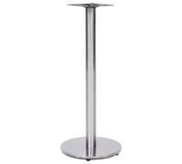 Bistro Table Leg Silver Ø45x107 cm Stainless Steel, Sturdy & Easy to Install