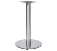 Bistro Table Leg Silver Stainless Steel Ø45x72 cm Heavy Duty Dining Sturdy Base