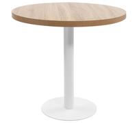 vidaXL Bistro Table Light Brown 80 cm MDF