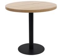 Vidaxl Bistro Table Light Brown 80 Cm Mdf