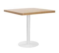vidaXL Bistro Table Light Brown 80X80 cm MDF UK NEW