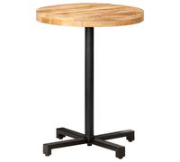 vidaXL Bistro Table Round 脴60x75 cm Rough Mango Wood NEW
