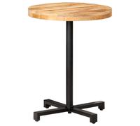vidaXL Bistro Table Round Ø60x75 cm Rough Mango Wood
