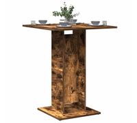 vidaXL Bistro Table Smoked Oak 60x60x75 cm Engineered Wood UK GF0